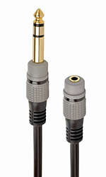 GEMBIRD GEMBIRD A-63M35F-0.2M 6.35 MM TO 3.5 MM AUDIO ADAPTER CABLE 0.2 M