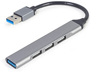 GEMBIRD UHB-U3P1U2P3-02 4-PORT USB HUB (USB3 X 1 PORT USB2 X 3 PORTS) SILVER