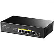 CUDY CUDY SWITCH GS1005PTS1, 5-PORT GIGABIT POE+ SWITCH WITH 1 SFP SLOT