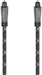 HAMA 205140 AUDIO OPTICAL FIBRE CABLE ODT PLUG (TOSLINK) METAL 3M