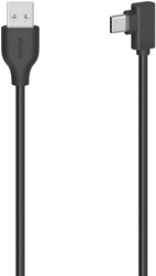 HAMA 200646 CABLE USB-C PLUG - USB A PLUG 90&amp;DEG; 0.75 M USB 2.0 BLACK