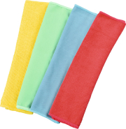 HAMA 111391 XAVAX MICROFIBRE CLOTHS, 30 X 30 CM, BLUE/GREEN/YELLOW/RED