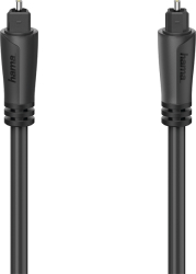HAMA 205134 AUDIO OPTICAL FIBRE CABLE ODT PLUG (TOSLINK) 1.5 M