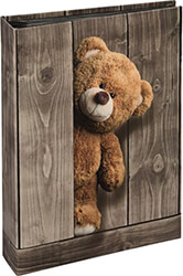HAMA HAMA 02462 BATZI MEMO ALBUM FOR 200 PHOTOS WITH A SIZE OF 10X15 CM, STANDING TEDDY