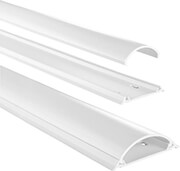 HAMA HAMA 220984 CABLE DUCT, SELF-ADHESIVE, SEMICIRCULAR, 100 X 7 X 2.1 CM, PVC, WHITE