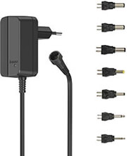 HAMA HAMA 223612 UNIVERSAL SWITCHABLE POWER SUPPLY UNIT, ADJUSTABLE, 600MA, 7.2W, MAX. 12V, 7 ADAPTERS