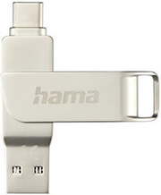 HAMA HAMA 182493 C-ROTATE PRO USB STICK, USB-C 3.1/3.0, 512GB, 100MB/S, SILVER