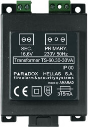 PARADOX PARADOX TRANSFORMER 30VA 16.5V