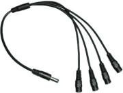 CR-299 ΔΙΑΚΛΑΔΩΤΗΣ DC ΑΠΟ 1 ΑΡΣΕΝΙΚΟ 5.5X2.1MM ΣΕ 4 ΘΗΛΥΚΑ 5.5X2.1MM