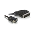 delock 65028 video cable scart male vga male 2m photo delock 65028 video cable scart male vga male 2m photo