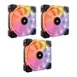 corsair hd120 rgb led high performance 120mm pwm fan three pack with controller photo corsair hd120 rgb led high performance 120mm pwm fan three pack with controller photo