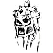 windowsticker skull 017 black photo windowsticker skull 017 black photo