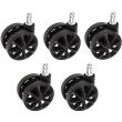 akracing 5er set replacement wheel black photo akracing 5er set replacement wheel black photo