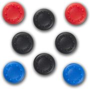 SPARTAN GEAR SPARTAN GEAR - SILICON THUMB GRIPS UNIVERSAL (4PCS BLACK, 2PCS RED, 2PCS BLUE)