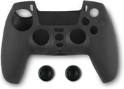 SPARTAN GEAR SPARTAN GEAR - CONTROLLER SILICON SKIN COVER AND THUMB GRIPS (PLAYSTATION 5) BLACK