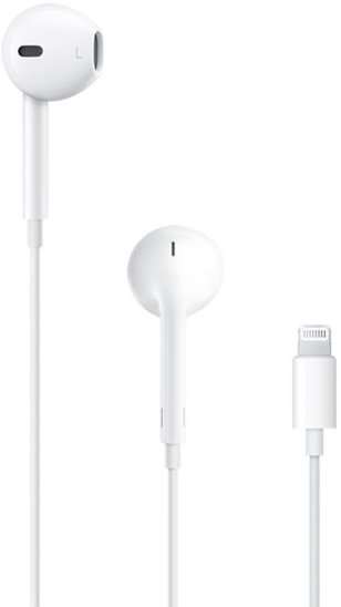 APPLE HEADSET MMTN2 EARPODS WITH LIGHTNING CONNECTOR WHITE RETAIL