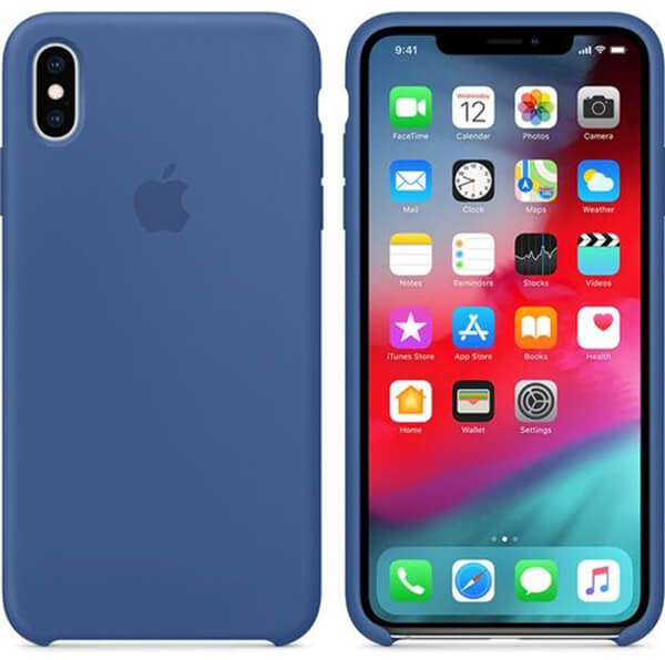 APPLE MVF62 IPHONE XS MAX SILICONE CASE DELFT BLUE