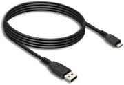 USB DATA CABLE MICRO USB BLACK BULK TEL.015168