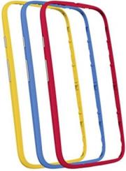 MOTOROLA E 2ND GEN 4G 3 PACK BAND RED BLUE YELLOW
