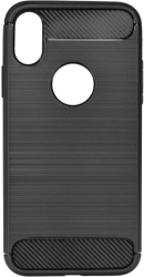 FORCELL CARBON BACK COVER CASE FOR APPLE IPHONE X BLACK