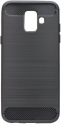 FORCELL CARBON BACK COVER CASE FOR SAMSUNG GALAXY J6 2018 BLACK