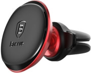 BASEUS BASEUS CAR MOUNT MAGNETIC WITH CABLE CLIP RED