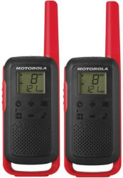 MOTOROLA TALKABOUT T62 TWIN-PACK + CHARGER RED