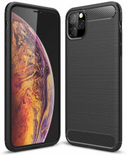FORCELL CARBON BACK COVER CASE FOR APPLE IPHONE 11 PRO MAX (6,5) BLACK