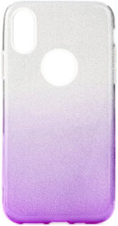 FORCELL SHINING BACK COVER CASE FOR APPLE IPHONE 11 PRO MAX (6.5) CLEAR/VIOLET