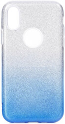 FORCELL SHINING BACK COVER CASE FOR APPLE IPHONE 11 PRO (5,8) CLEAR/BLUE