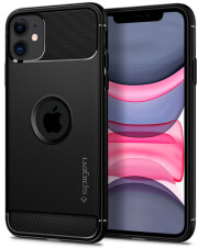 SPIGEN RUGGED ARMOR BACK COVER CASE FOR APPLE IPHONE 11 ( 6.1 ) MATTE BLACK