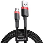 BASEUS CABLE CAFULE MICRO USB 1.5A 2M RED/BLACK