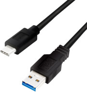LOGILINK LOGILINK CU0166 USB 3.2 GEN1X1 CABLE USB-A MALE TO USB-C MALE 0.15M BLACK