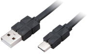 AKASA AKASA AK-CBUB43-03BK PROSLIM USB 2.0 TYPE-C TO TYPE-A CHARGING &amp; SYNC CABLE 30CM