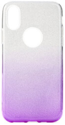 FORCELL SHINING BACK COVER CASE FOR SAMSUNG GALAXY A71 CLEAR/VIOLET