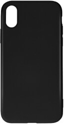 FORCELL SILICONE LITE BACK COVER CASE FOR IPHONE X BLACK