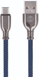 FOREVER TORNADO USB TYPE-C CABLE 1M 3A NAVY BLUE