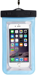 WATERPROOF CASE 175X105MM LIGHT BLUE