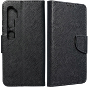 FANCY BOOK FLIP CASE FOR XIAOMI REDMI NOTE 10 BLACK