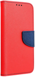 FANCY BOOK FLIP CASE FOR XIAOMI REDMI NOTE 9 RED/NAVY