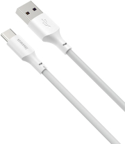 BASEUS BASEUS SIMPLE WISDOM DATA CABLE KIT 2-PACK USB TO TYPE-C 40W 5A PD 1.5M WHITE 2 ΤΕΜΑΧΙΑ