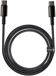 BASEUS TUNGSTEN GOLD FAST CHARGING DATA CABLE TYPE-C TO TYPE-C 100W 2M BLACK