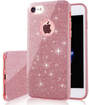 GLITTER 3IN1 BACK COVER CASE FOR IPHONE 12 / IPHONE 12 PRO 6,1 PINK