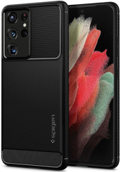 SPIGEN RUGGED ARMOR FOR SAMSUNG GALAXY S21 ULTRA G998 MATTE BLACK