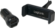 LOGILINK LOGILINK PA0133 USB CAR CHARGER + MOBILE HOLDER