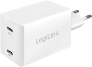 LOGILINK LOGILINK PA0231 USB POWER SOCKET ADAPTER 2X USB-PORT GAN-TECHNOLOGY 48W