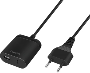 LOGILINK PA0256 USB CHARGER WITH 1.5 M FIXED CABLE, 1X USB-A 1X USB-C, 12 W