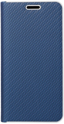 FORCELL LUNA CARBON FLIP CASE FOR SAMSUNG GALAXY A12 BLUE