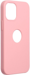 FORCELL FORCELL SILICONE CASE FOR IPHONE 12 MINI PINK (WITH HOLE)