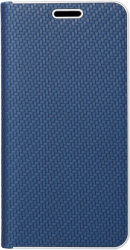 FORCELL LUNA CARBON FLIP CASE FOR SAMSUNG GALAXY A40 BLUE